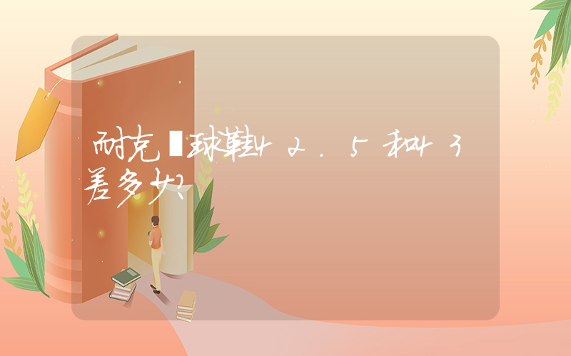 耐克籃球鞋42.5和43差多少？插圖