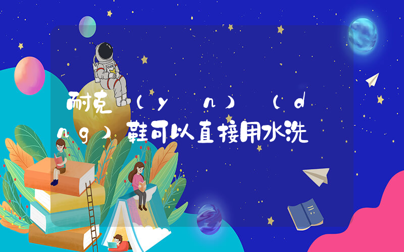耐克運(yùn)動(dòng)鞋可以直接用水洗嗎插圖