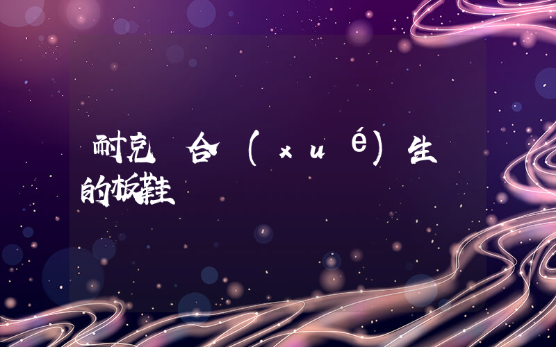 耐克適合學(xué)生黨的板鞋插圖