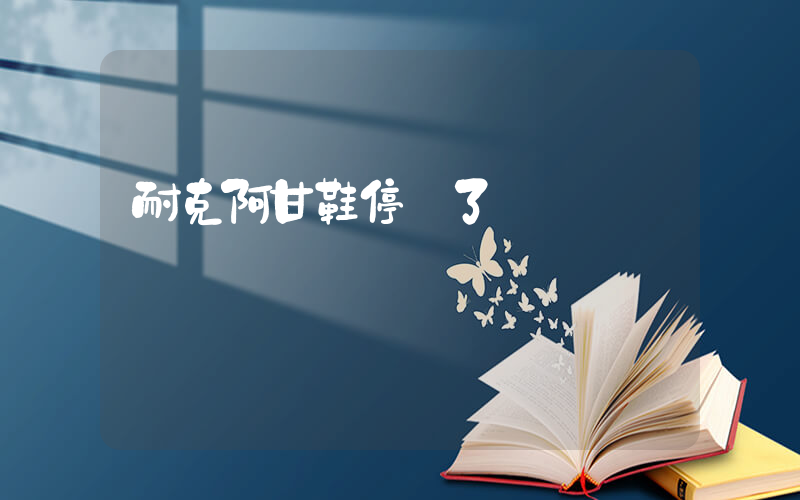 耐克阿甘鞋停產了嗎插圖
