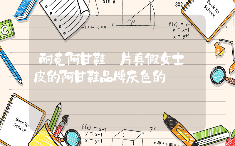 耐克阿甘鞋圖片真假女士純皮的阿甘鞋品牌灰色的插圖