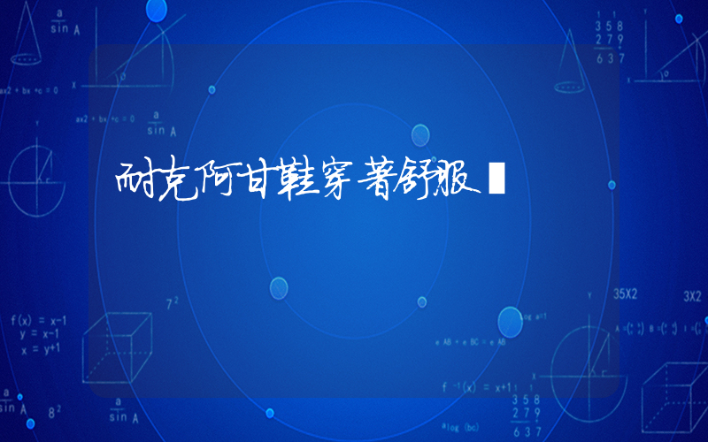耐克阿甘鞋穿著舒服嗎插圖