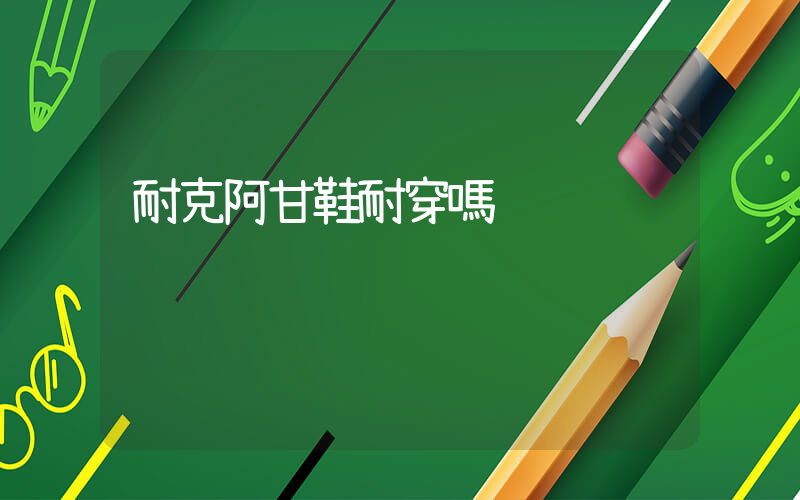 耐克阿甘鞋耐穿嗎插圖
