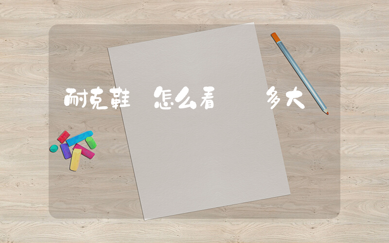 耐克鞋碼怎么看碼數多大插圖