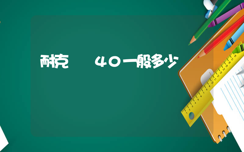 耐克飛馬40一般多少錢插圖