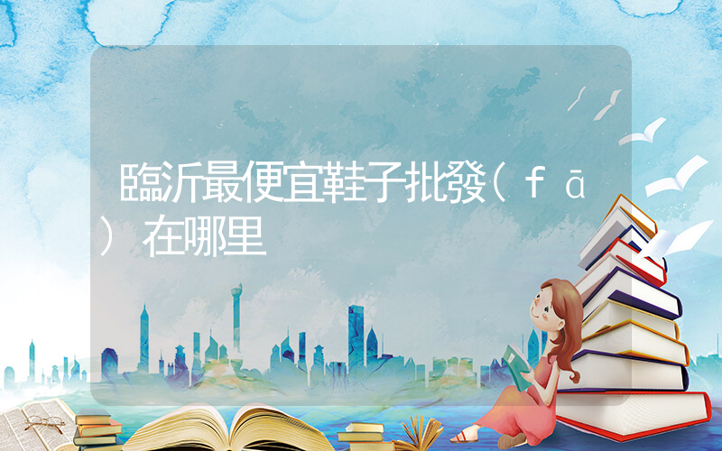 臨沂最便宜鞋子批發(fā)在哪里插圖