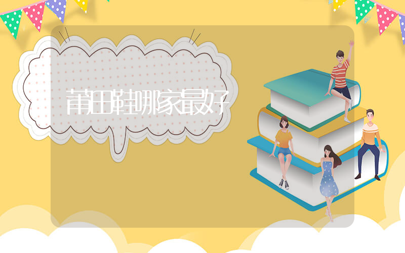 莆田鞋哪家最好插圖