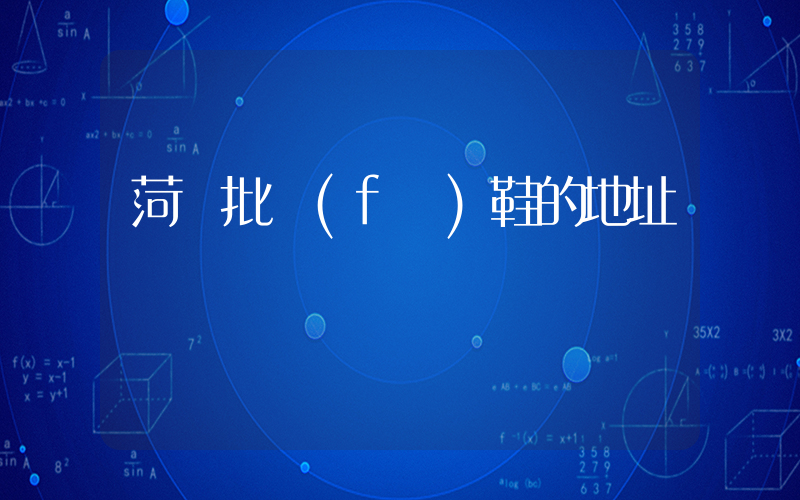 菏澤批發(fā)鞋的地址插圖
