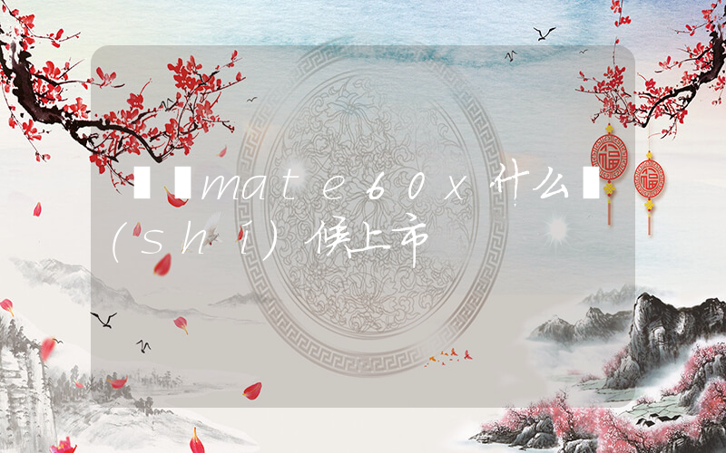 華為mate60x什么時(shí)候上市插圖