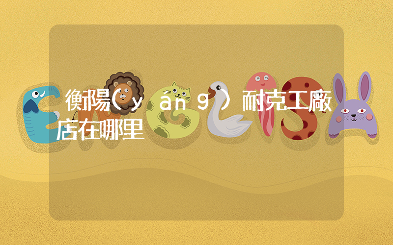 衡陽(yáng)耐克工廠店在哪里插圖