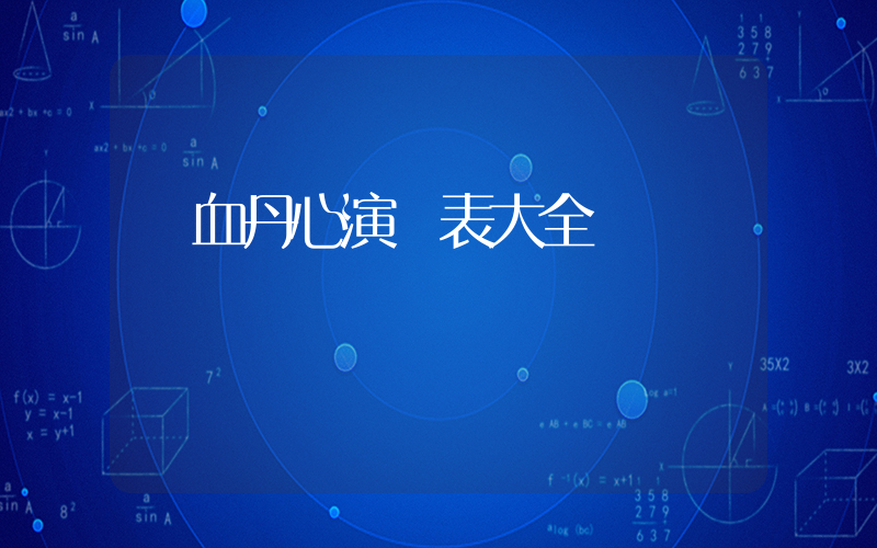 鐵血丹心演員表大全插圖