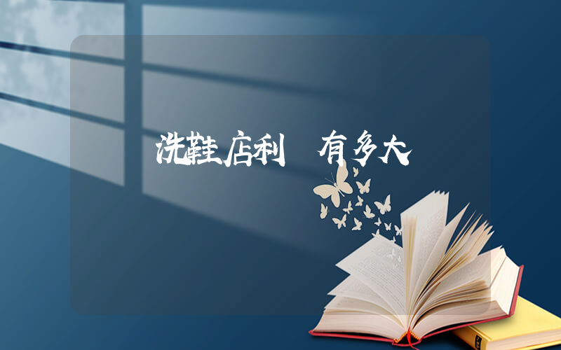 開個洗鞋店利潤有多大插圖