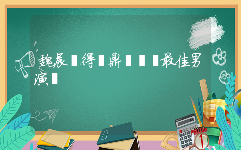 魏晨獲得華鼎獎華語最佳男演員插圖