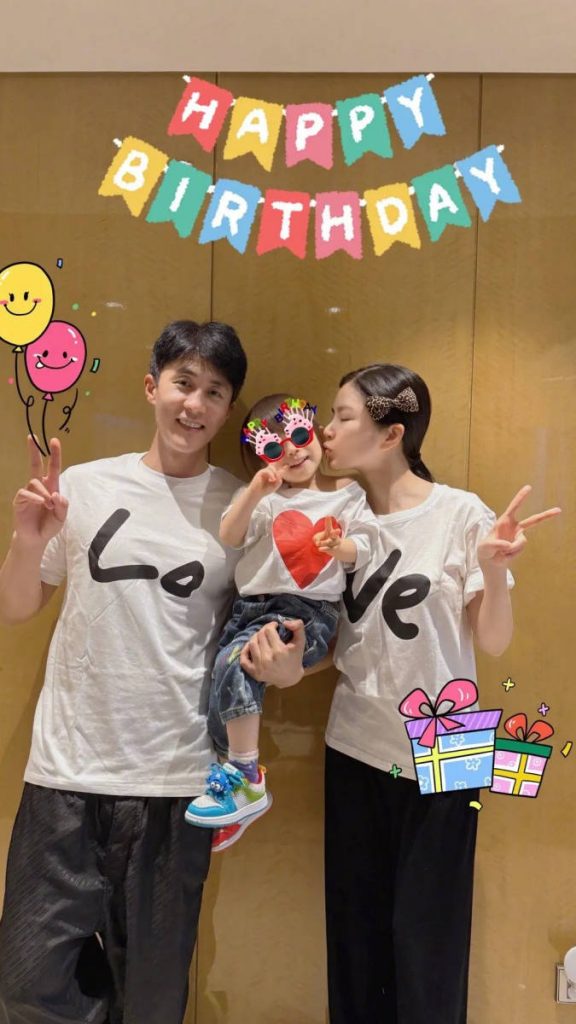 杜淳王燦為3歲女兒慶生，一家三口好溫馨插圖