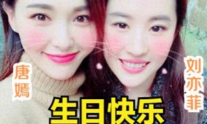 劉亦菲祝親愛滴糖生日快樂縮略圖